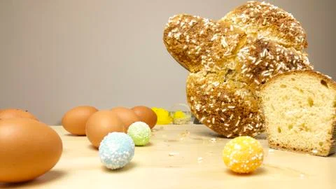 Easter dove cake Stock Photos