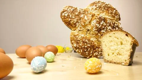 Easter dove cake Stock Photos
