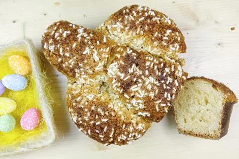 Easter dove cake Stock Photos