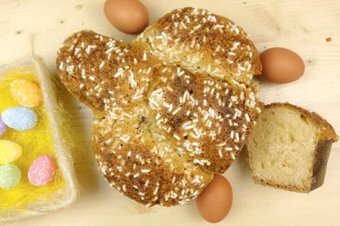 Easter dove cake Stock Photos