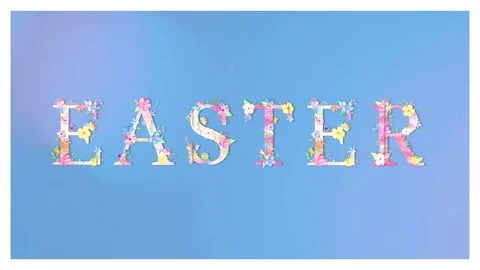 Easter dynamic slide show presentation Stock Footage 127496674