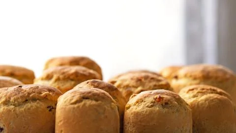 Easter, Easter cupcakes, Easter homemade bread Stock Photos