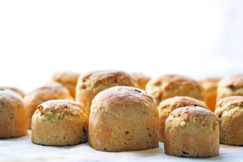 Easter, Easter cupcakes, Easter homemade bread Stock Photos