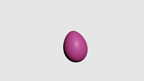 Easter egg 3d animation with alpha channel suitable for easter and egg themes Stock Footage 233823226