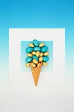 Easter Egg Abstract Background Design for Holiday Season Stock Illustration