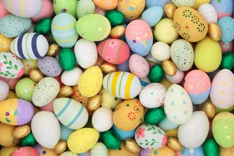 Easter Egg Abstract Background for Holiday Season 写真素材