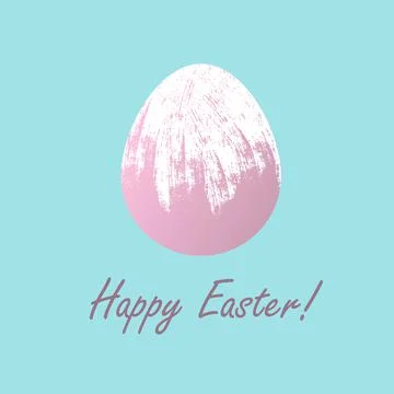 Easter egg abstract with congratulation text Stock Illustration