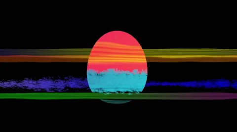 Easter egg and Happy Easter title. Stock Footage 45668270