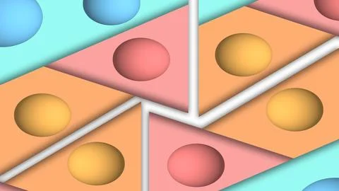 Easter egg background. easter holiday concept animation with different colo.. Stock Illustration