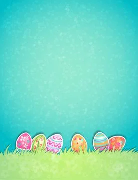 Easter egg background Stock Illustration