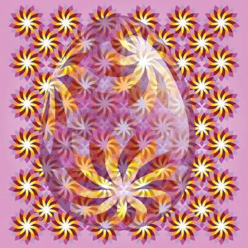 Easter Egg Background Stock Illustration