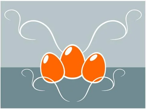 Easter egg background illustration Illustrazione stock