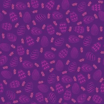 Easter egg background pattern Illustrazione stock