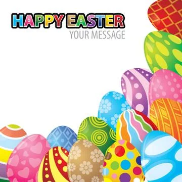 Easter egg background vector Stock Illustration