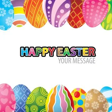 Easter egg background vector Stock Illustration