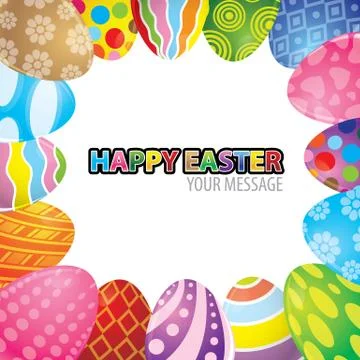 Easter egg background vector Stock Illustration