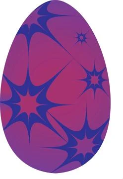 Easter egg  with bloom Stock Illustration
