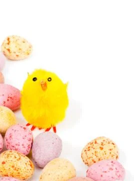 Easter egg border Stock Photos