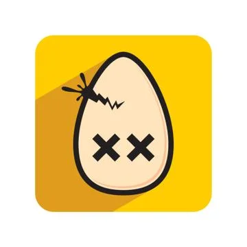 Easter Egg Broken Stock Illustration