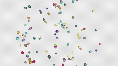 Easter Egg Burst Stock Footage 170864415