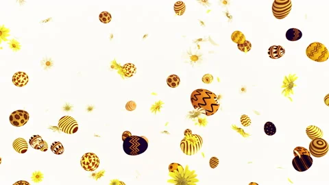 Easter Egg Burst Stock Footage 234277086