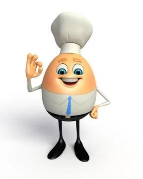Easter egg as business man Stock Illustration