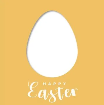 Easter egg card/template orange Stock Illustration