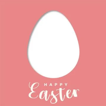 Easter egg card/template red Stock Illustration