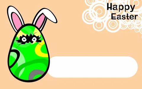 Easter egg cartoon background Stock Illustration