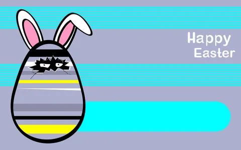 Easter egg cartoon background1 Stock Illustration