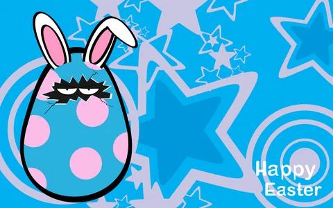 Easter egg cartoon background2 Stock Illustration