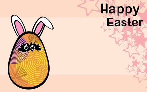 Easter egg cartoon background8 Stock Illustration