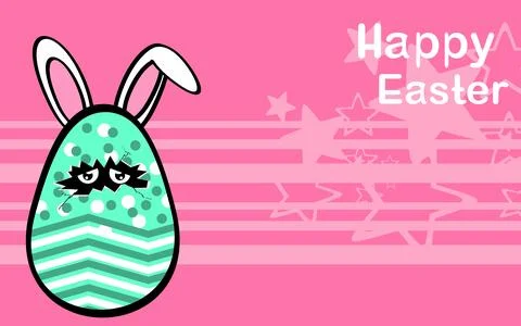 Easter egg cartoon background9 Stock Illustration