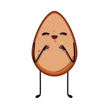 Easter egg character cartoon vector illustration Stock Illustration