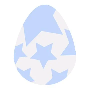 Easter Egg. Chicken egg is white. 스톡 일러스트