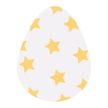 Easter Egg. Chicken egg is white Illustrazione stock