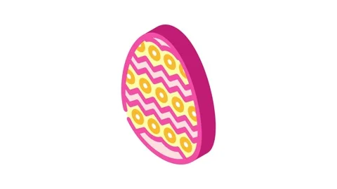 Easter egg chicken farm food isometric icon animation Stock Footage 327291148