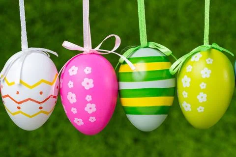 Easter egg close-up Stock Photos