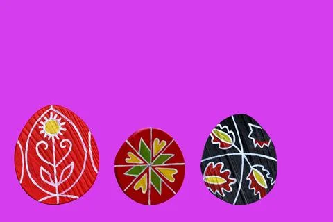 Easter egg collection isolated on white Stock Photos