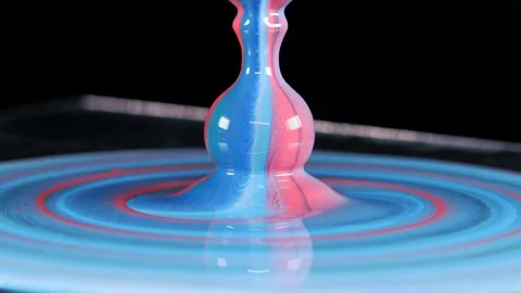 Easter egg in colorful multicolored paint. The egg on the stand turns around its Stock Footage 196266132