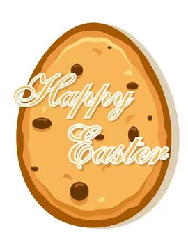 Easter egg cookies 스톡 일러스트