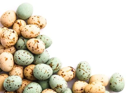 Easter Egg with copy space Stock Photos