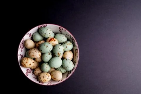 Easter Egg with copy space Stock Photos