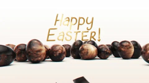 Easter Egg Cracks Reveal Video stock 269052807