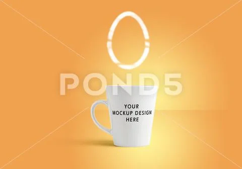 Easter egg cup mockup Plantilla PSD