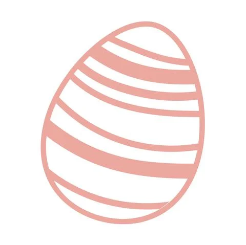 Easter egg cutting card. Pink vector egg vector iilustration 스톡 일러스트