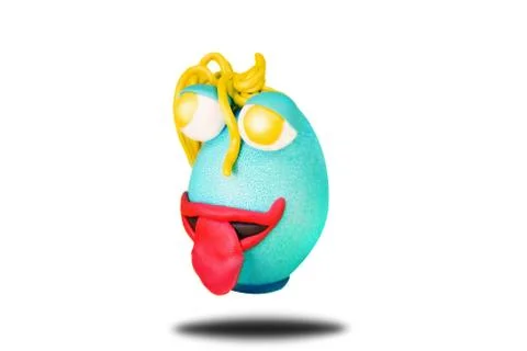Easter Egg Decorated on Isolated Background. Happy Easter イラスト素材