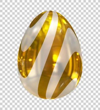 Easter egg decorated isolated Stock Illustration