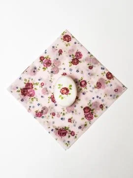 Easter Egg  decorated with technique of decoupage. Stock Photos