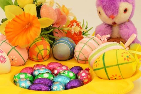 Easter Egg Decorating Stock Photos